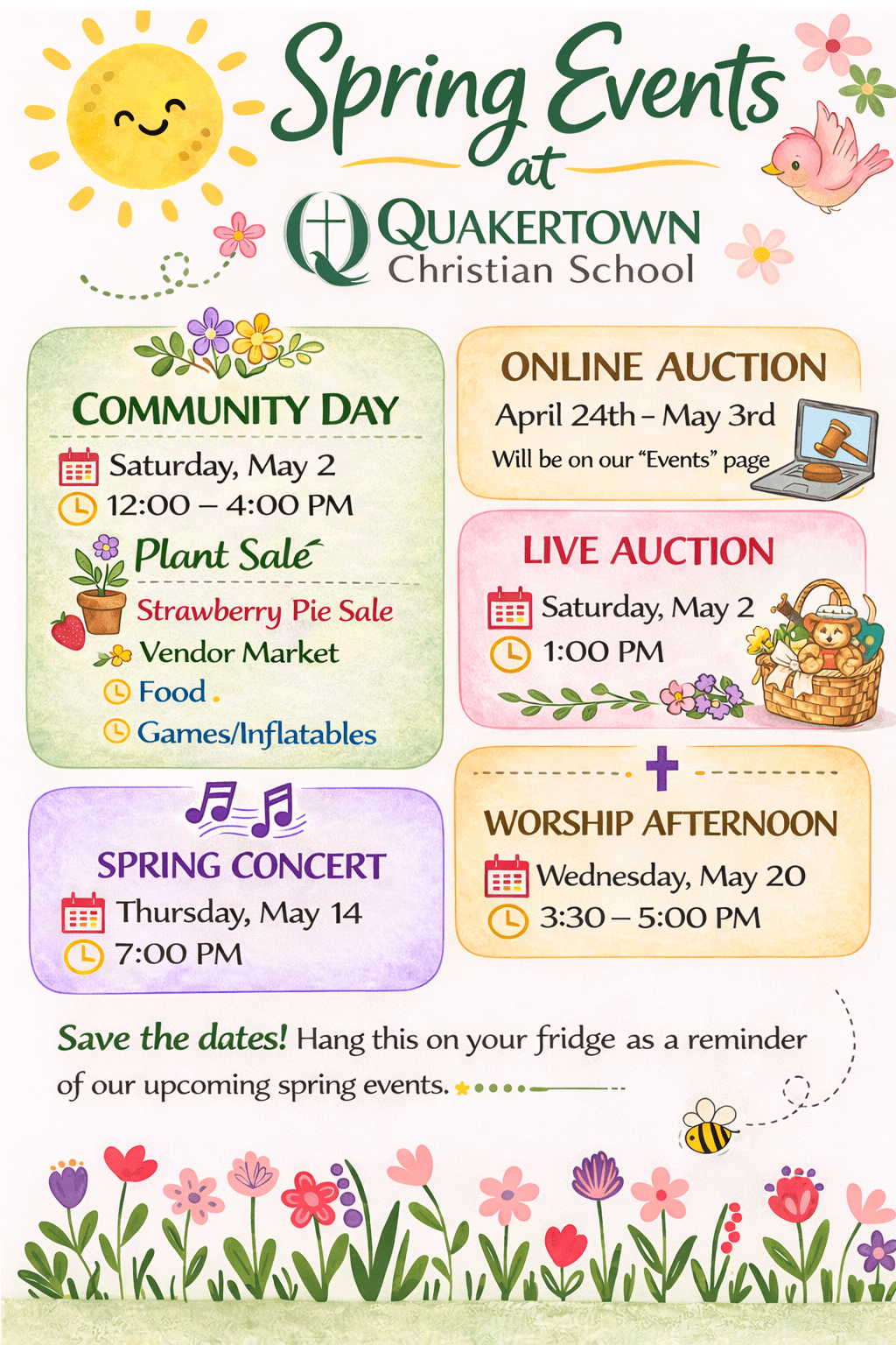 QCS Spring Events