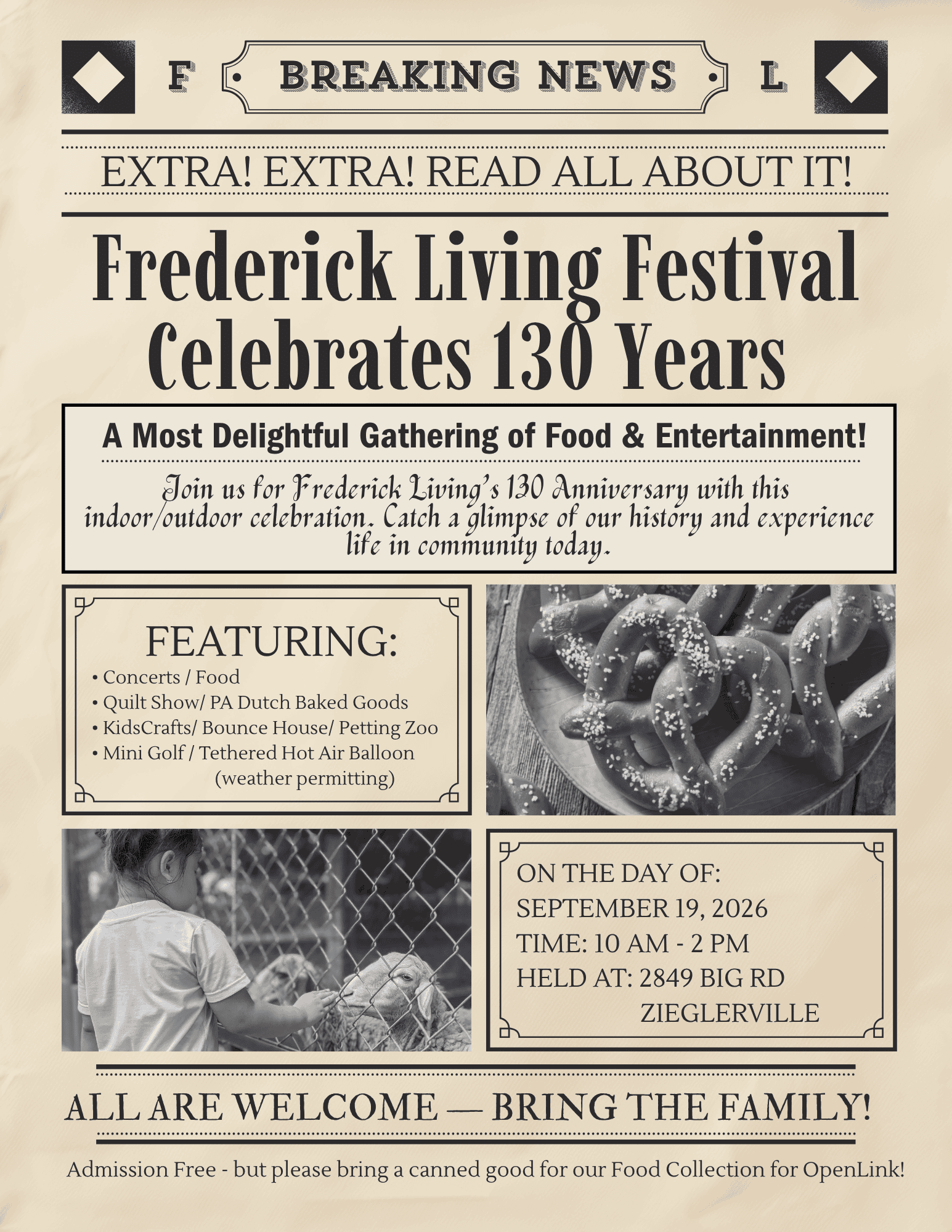 130th Anniversary Flyer